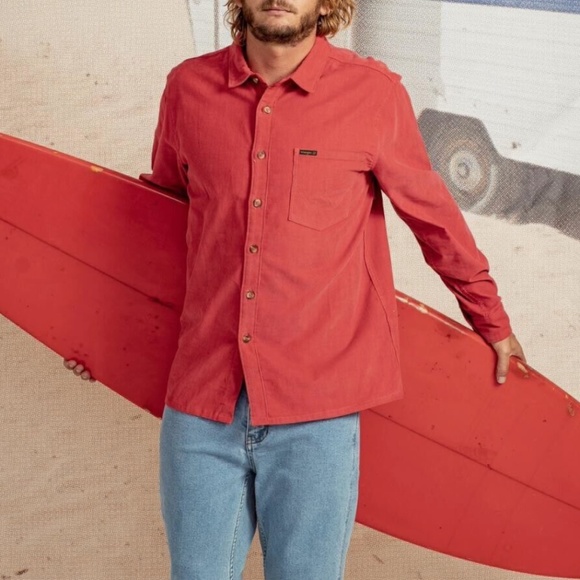 Billabong x Wrangler - Bowie Corduroy Shirt - Picture 1 of 4